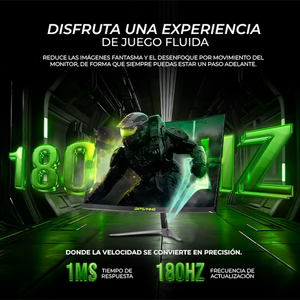 Monitor Curvo 27" DXT GAMING Sight FHD 180Hz 1ms VA bocinas Negro