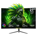 Monitor Curvo 27" DXT GAMING Sight FHD 180Hz 1ms VA bocinas Negro
