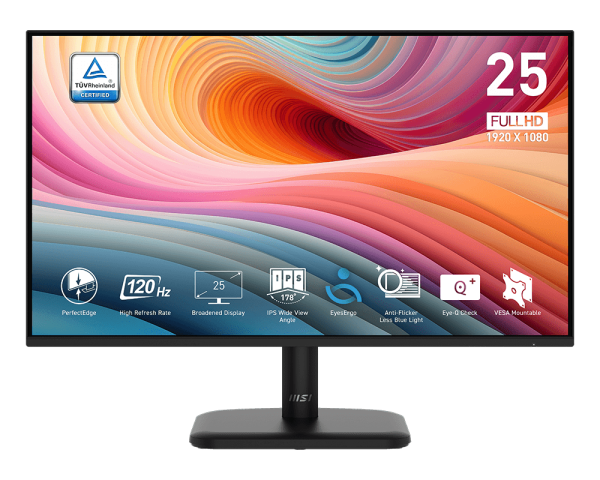Monitor MSI PRO de 24.5" MP251L E2 IPS Full HD 1ms 120Hz