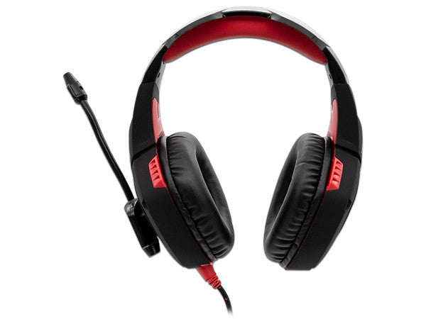 Audífonos Gamer con micrófono Yeyian Wicked Serie 3000 Gaming YDW-33402, USB. Negro/Rojo.