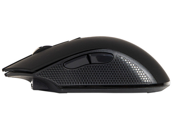 Mouse Óptico Inalámbrico Game Factor MO-600, hasta 2400 Dpi, 6 Botones, Negro.