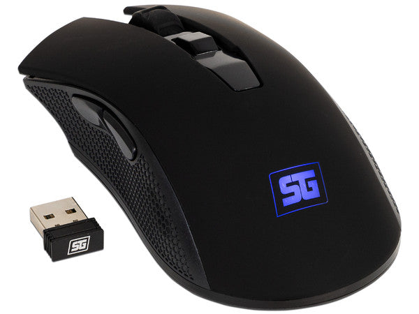 Mouse Óptico Inalámbrico Game Factor MO-600, hasta 2400 Dpi, 6 Botones, Negro.