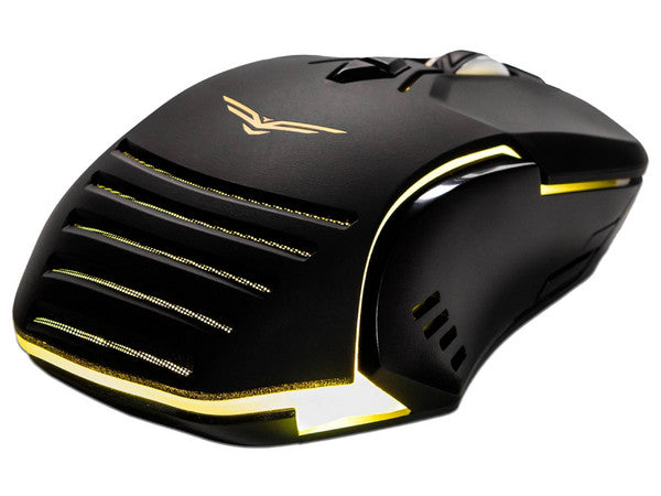 Mouse NACEB OSIRIS NA-0964, hasta 7200 dpi, 7 botones, RGB, Alámbrico, Negro.