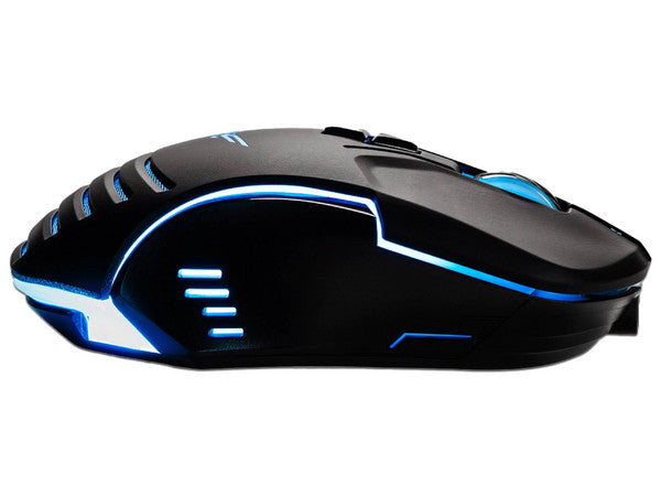 Mouse NACEB OSIRIS NA-0964, hasta 7200 dpi, 7 botones, RGB, Alámbrico, Negro.