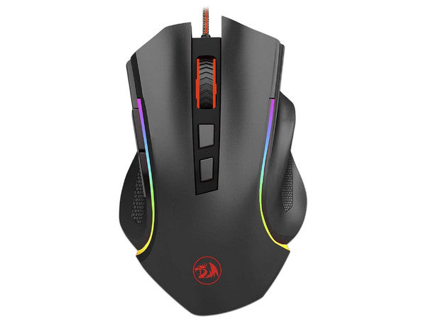 Mouse Redragon GRIFFIN, hasta 7,200 dpi, RGB, Negro