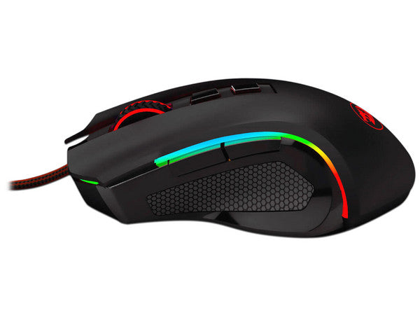 Mouse Redragon GRIFFIN, hasta 7,200 dpi, RGB, Negro