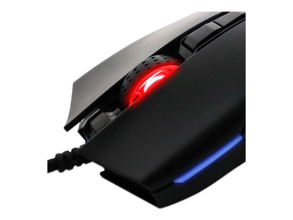 Mouse Yeyian Claymore Series 2000, 12,000 dpi, 7 botones, RGB, Negro