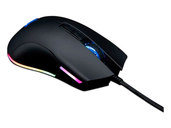 Mouse Yeyian Claymore Series 2000, 12,000 dpi, 7 botones, RGB, Negro