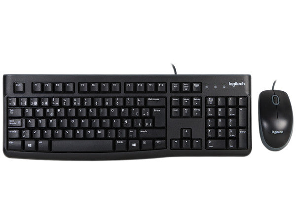 Kit de Teclado y Mouse Logitech MK120, USB. Negro, Versión en Español