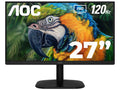 Monitor LED AOC de 27", Full HD, 1 ms, 120 Hz, Negro, modelo 27B35H3