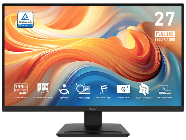 Monitor LED MSI PRO MP273L E14 de 27" Full HD 144Hz 1ms negro