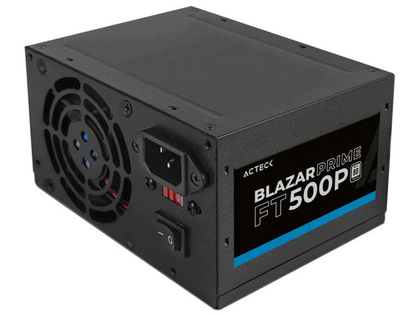 Fuente de Poder Acteck Blazar Prime FT500P de 500W, ATX, Negro.