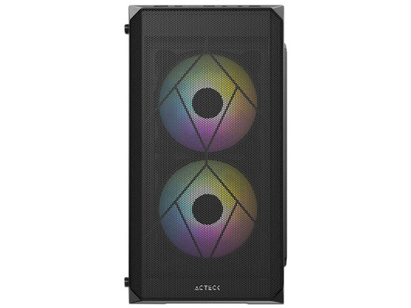 Gabinete Acteck Doom Gl630, Micro Torre, Micro-ATX + Fuente de poder de 500W, Negro.