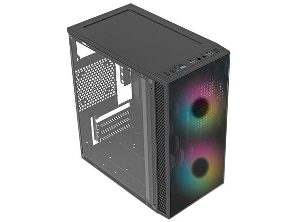 Gabinete Acteck Fuji, Mini Tower, Micro-ATX + fuente de 500W, Negro.