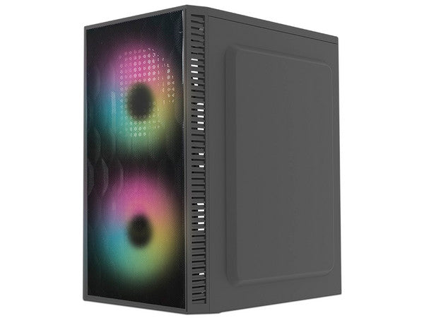 Gabinete Acteck Fuji, Mini Tower, Micro-ATX + fuente de 500W, Negro.