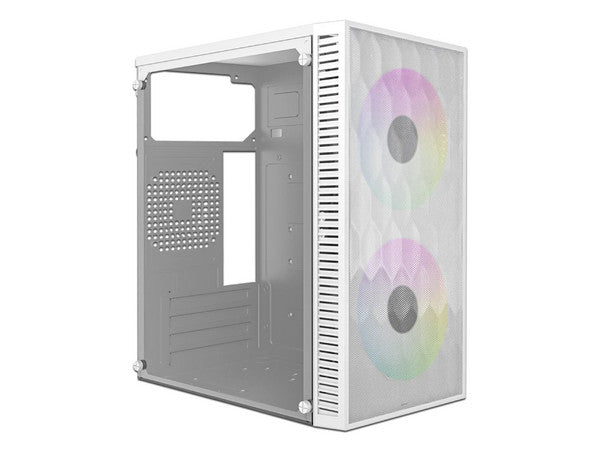 Gabinete Acteck Fuji, Mini-Tower, Micro-ATX + fuente de poder de 500W, Blanco