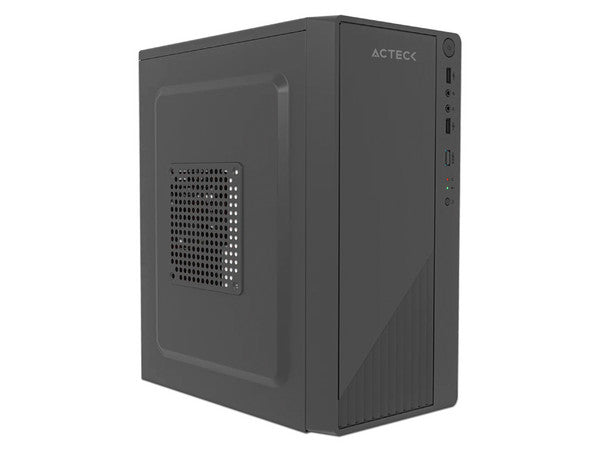 Gabinete Acteck Kioto Mini-Tower, Micro-ATX, + fuente de poder de 500W, Negro