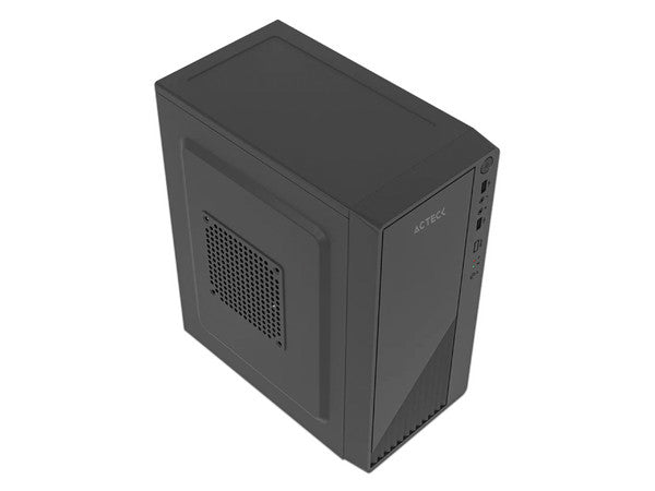 Gabinete Acteck Kioto Mini-Tower, Micro-ATX, + fuente de poder de 500W, Negro