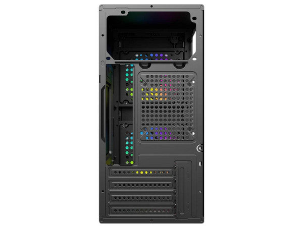 Gabinete ACTECK Doom Ultra Crystal Mini Torre + 2 Ventiladores FRGB + Fuente 500W