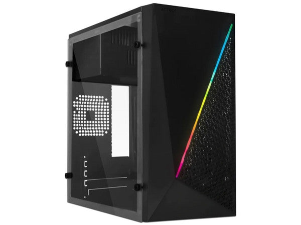 Gabinete Micro Slim Acteck KIOTO GC460, Micro-ATX + fuente de 500W.