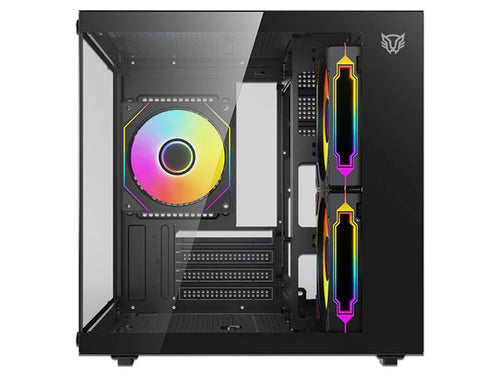 Gabinete BALAM RUSH Tank Glow Plus 3700, Mid Tower, Micro ATX + 3 Ventiladores de 120mm