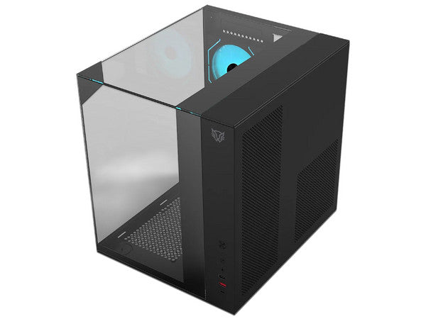 Gabinete BALAM RUSH Tank Majestic 6600, Mid Tower, ATX + Ventiladores 3 x 120mm, Panel de Cristal, Negro.