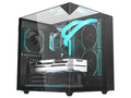 Gabinete BALAM RUSH Tank Majestic 6600, Mid Tower, ATX + Ventiladores 3 x 120mm, Panel de Cristal, Negro.