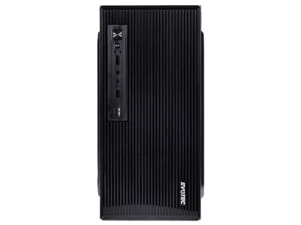 Gabinete Evotec EV-1023 Mini ATX + fuente de 500W + 3 ventiladores, negro.