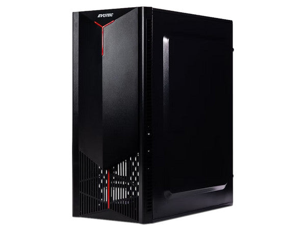 Gabinete Evotec + fuente de 500W, negro