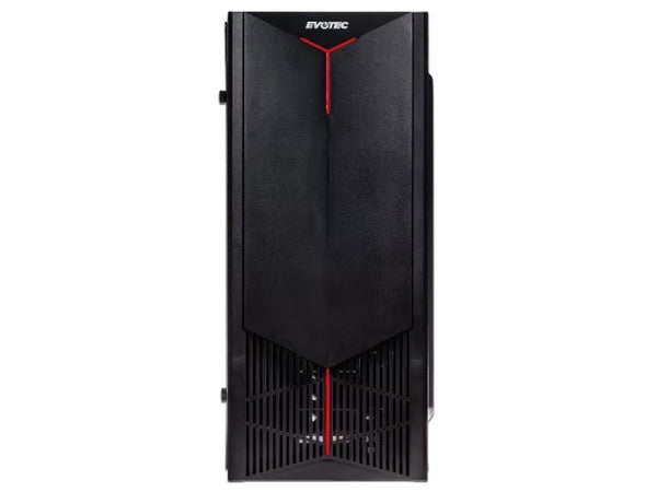 Gabinete Evotec + fuente de 500W, negro