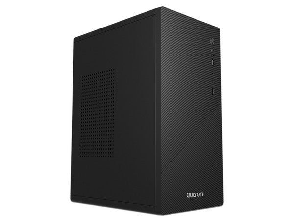 Gabinete Quaroni Negro modelo QCMT-10 + Fuente de poder 500W