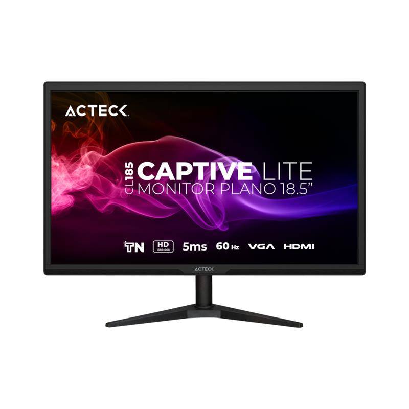 Monitor Acteck Captive Lite CL185 18.5" HD HDMI/VGA Negro