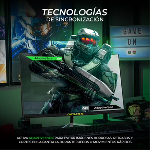 Monitor Curvo 27" DXT GAMING Sight FHD 180Hz 1ms VA bocinas Negro