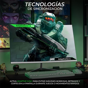 Monitor Curvo 31.5" DXT GAMING 1ms 180Hz FHD VA, Blanco
